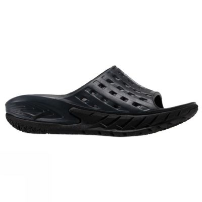 Sandalias Hoka One One Ora Recovery Slide Mujer - Negras - Chile CLF037524